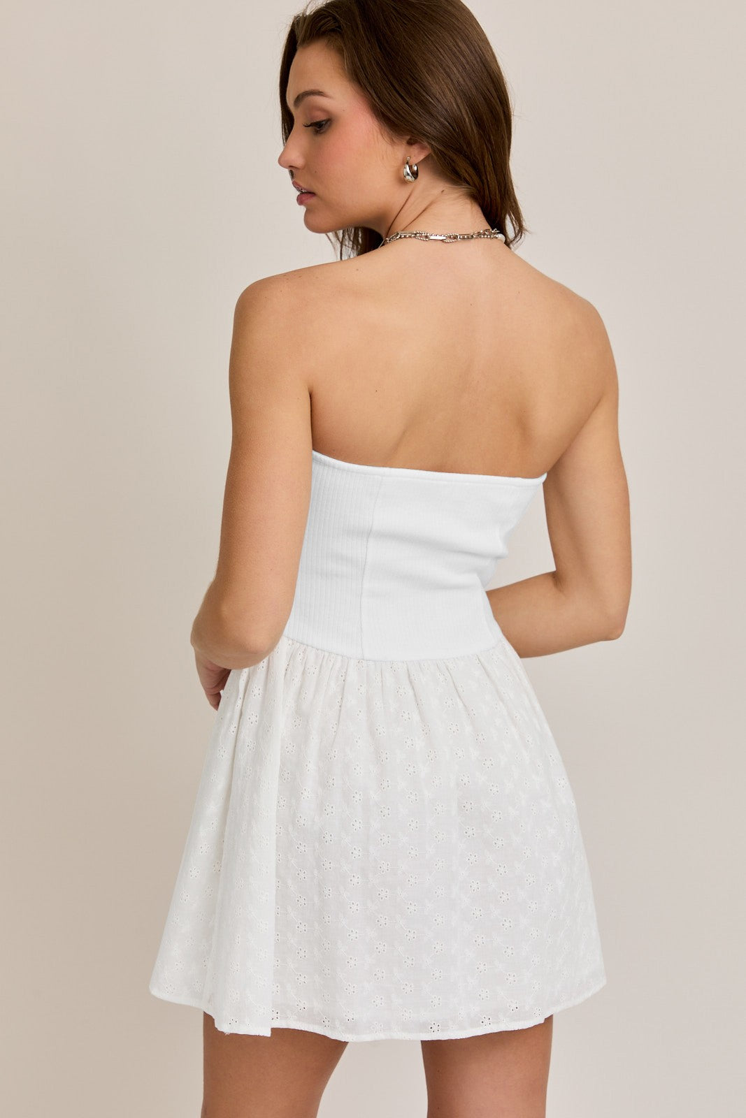 Something New Tube Mini Dress