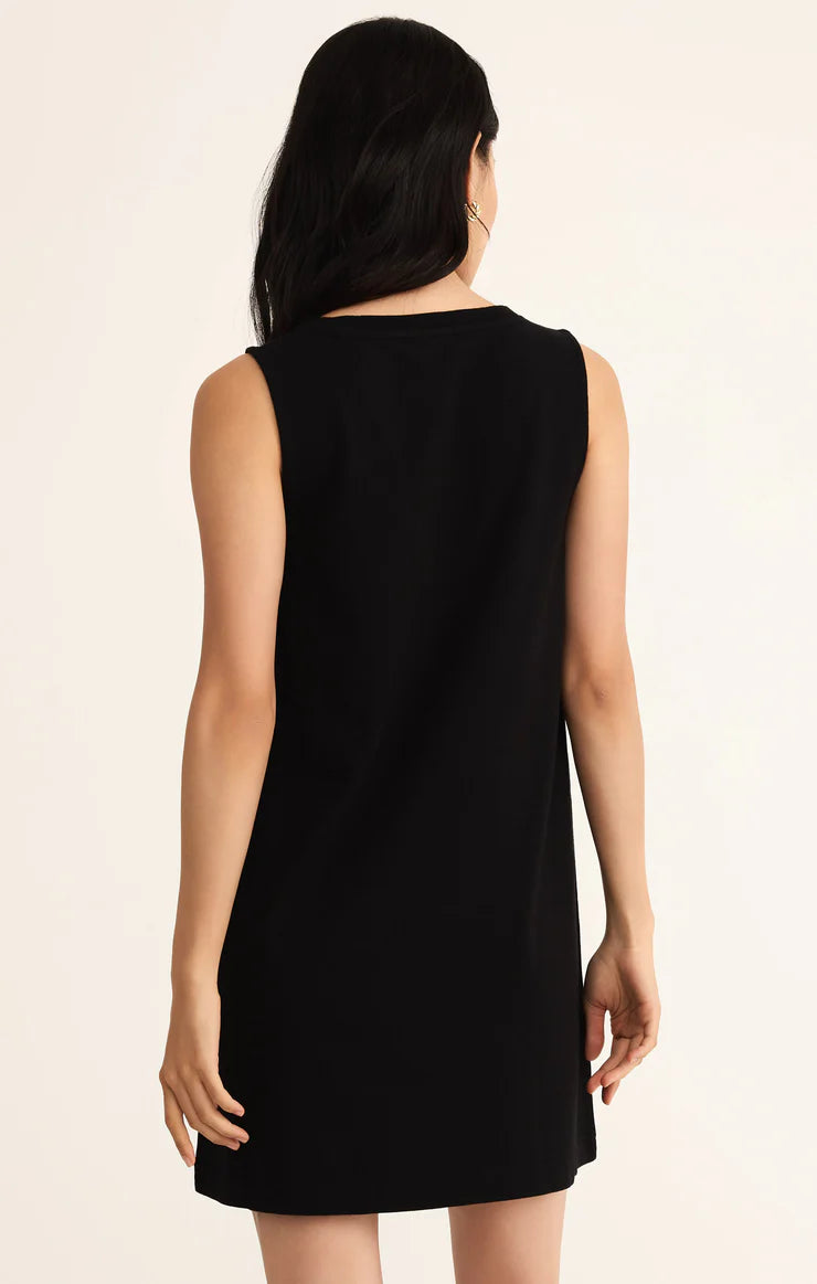 Sloane V-Neck Mini Dress True Black