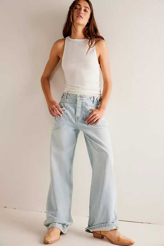 Palmer Cuffed Jean Daydream Blue