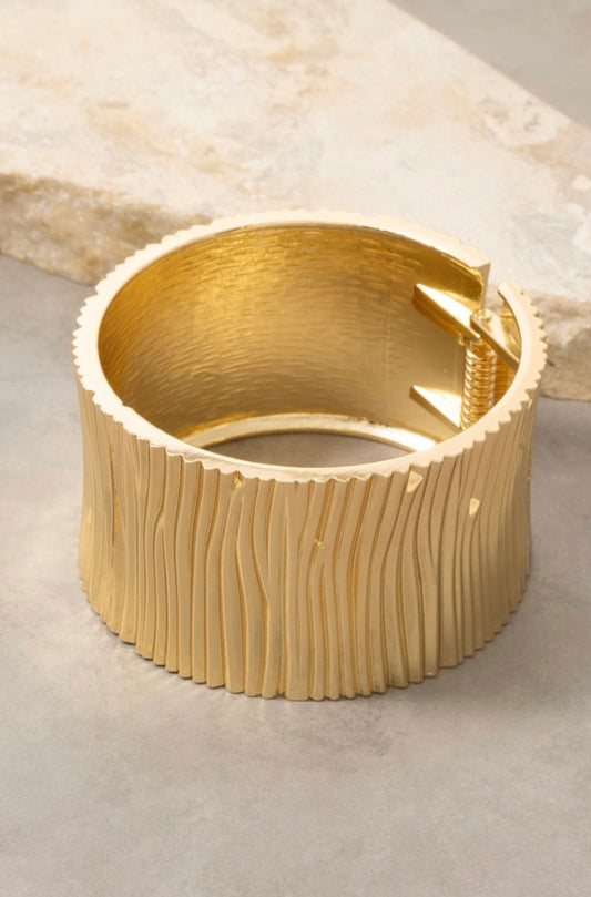 A Little Room Ribbed Bangle Bracelet