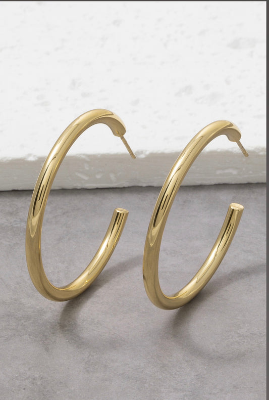 Kallie Large Open Hoop Earrings