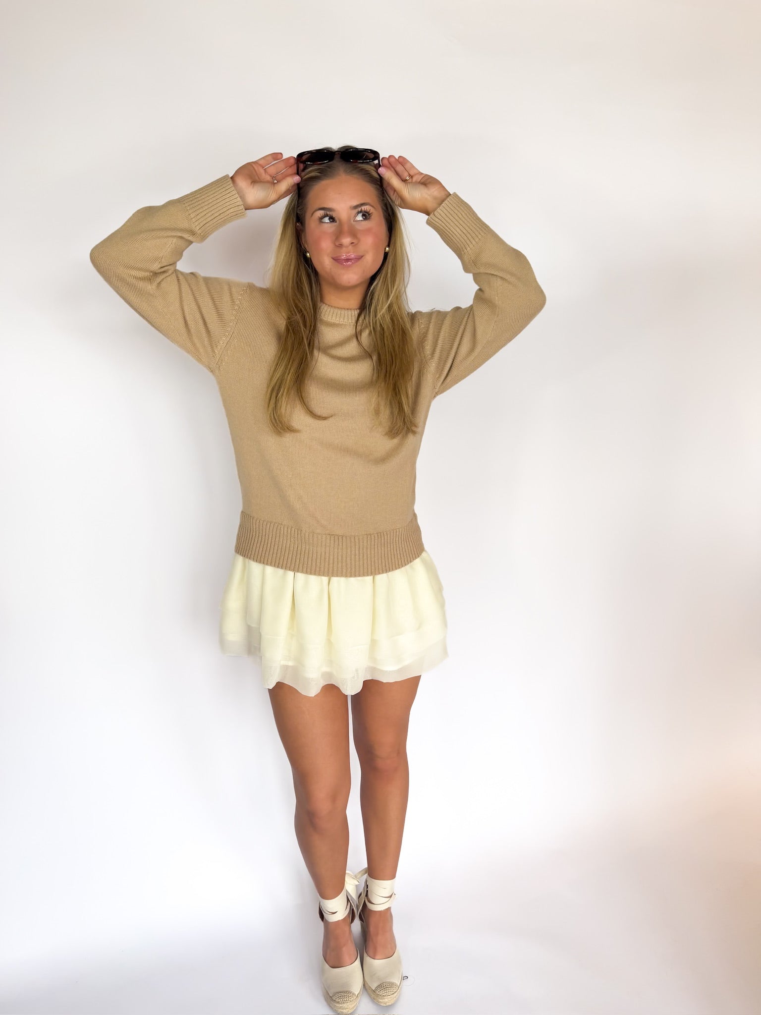 mixed media mini dress Kalyn Faux Layered YGroup_alkira-maxi Pieces ribbed mini sweater Size:AU14 US10 transforming the environment with