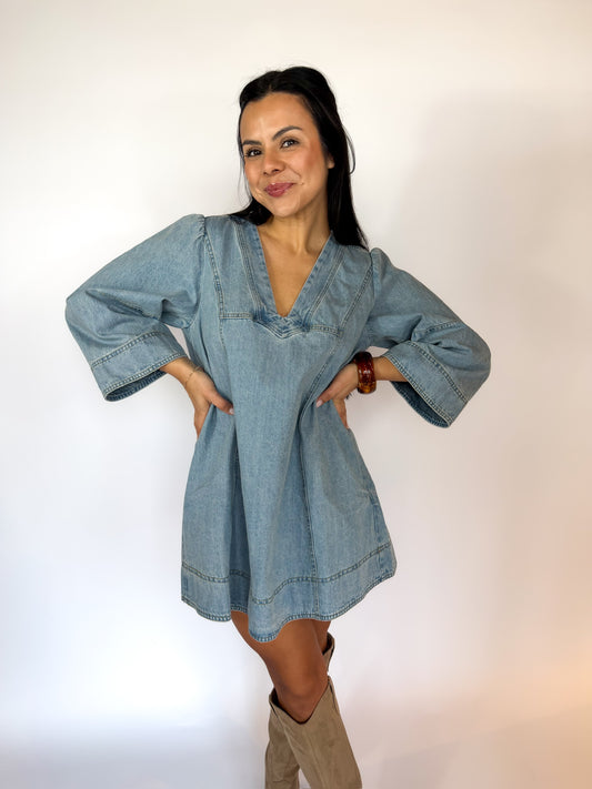 Goldie Balloon Sleeve Dress