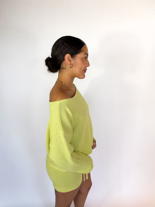 Same Side Off The Shoulder Sweater