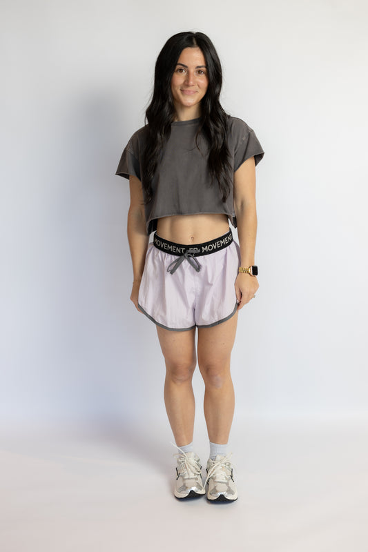 Hot Shot Cropped Tee Vintage Black