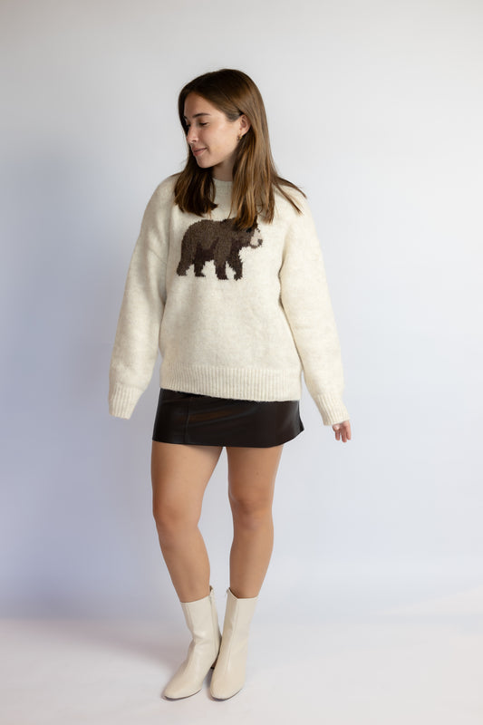 Grizzly Intarsia Sweater
