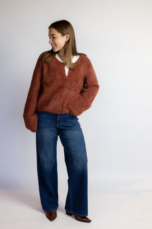 Winterglow Fluffy Cardigan