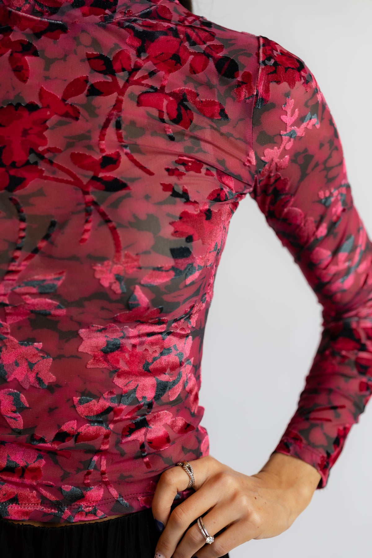 Velvet Rebellion Mock Neck