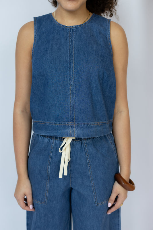 Sun Seeker Denim Tank