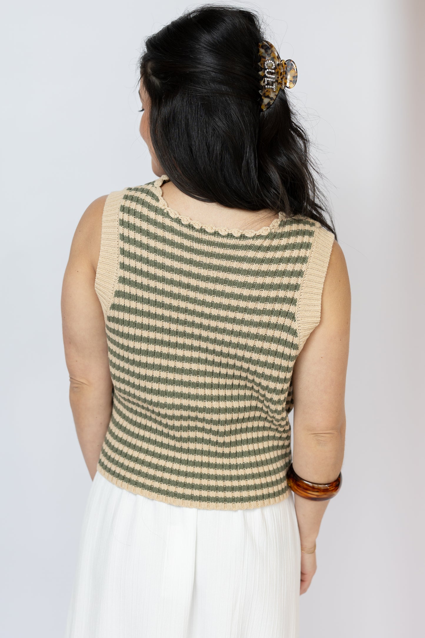 Mona Stripe Sweater Tank