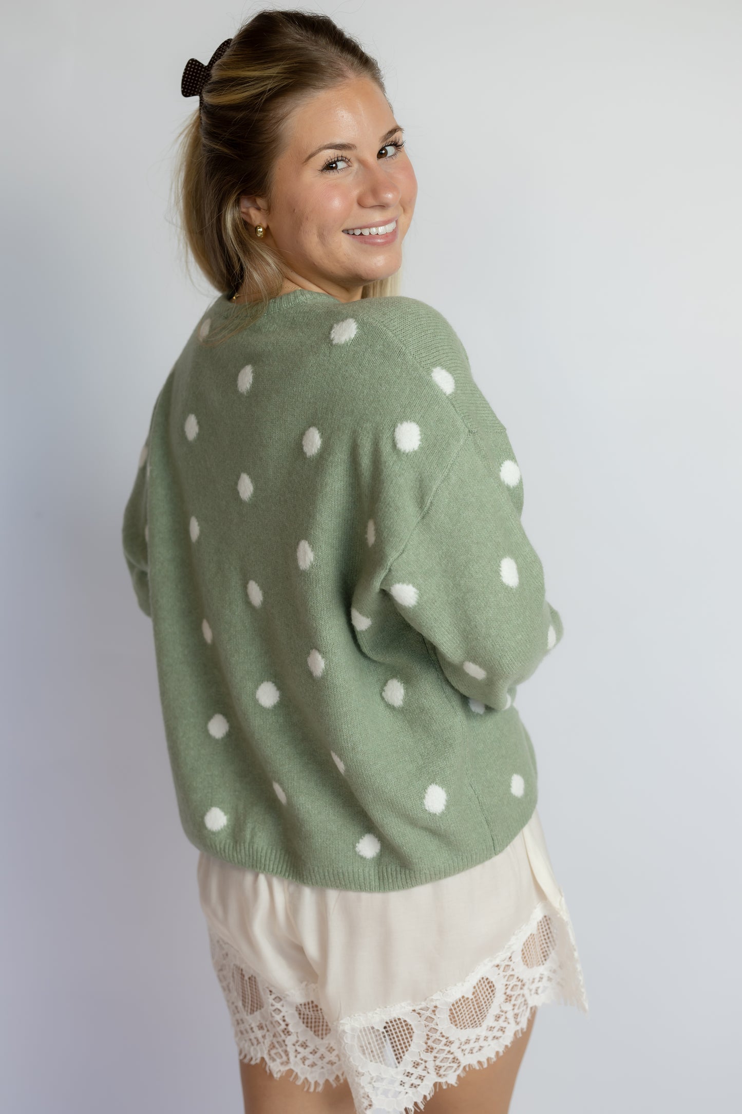 By My Side Polka Dot Cardigan