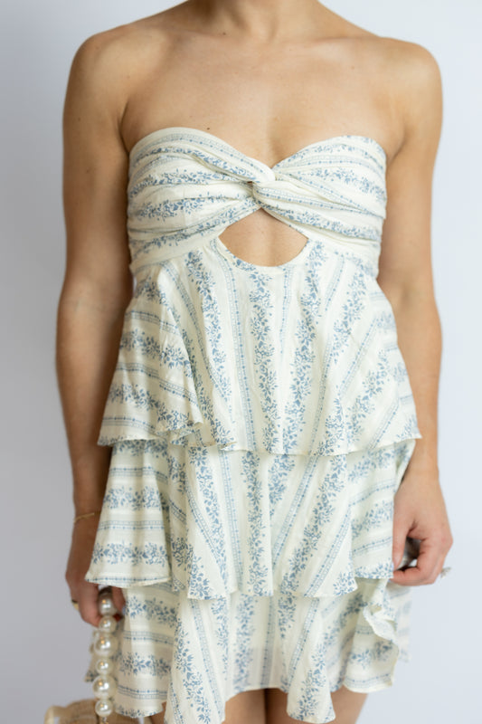 Ocean Eyes Tiered Romper