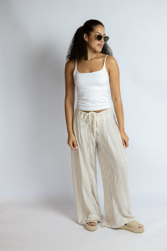 Send Me Over Linen Wide Pants