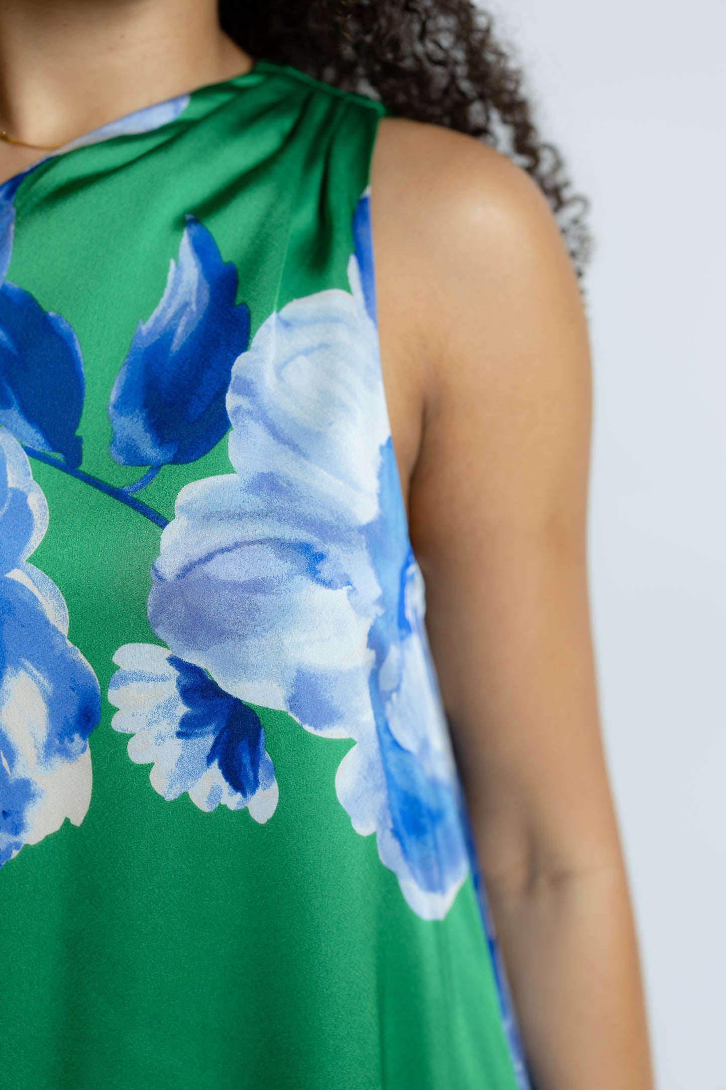 Glena Floral One Shoulder Maxi Dress