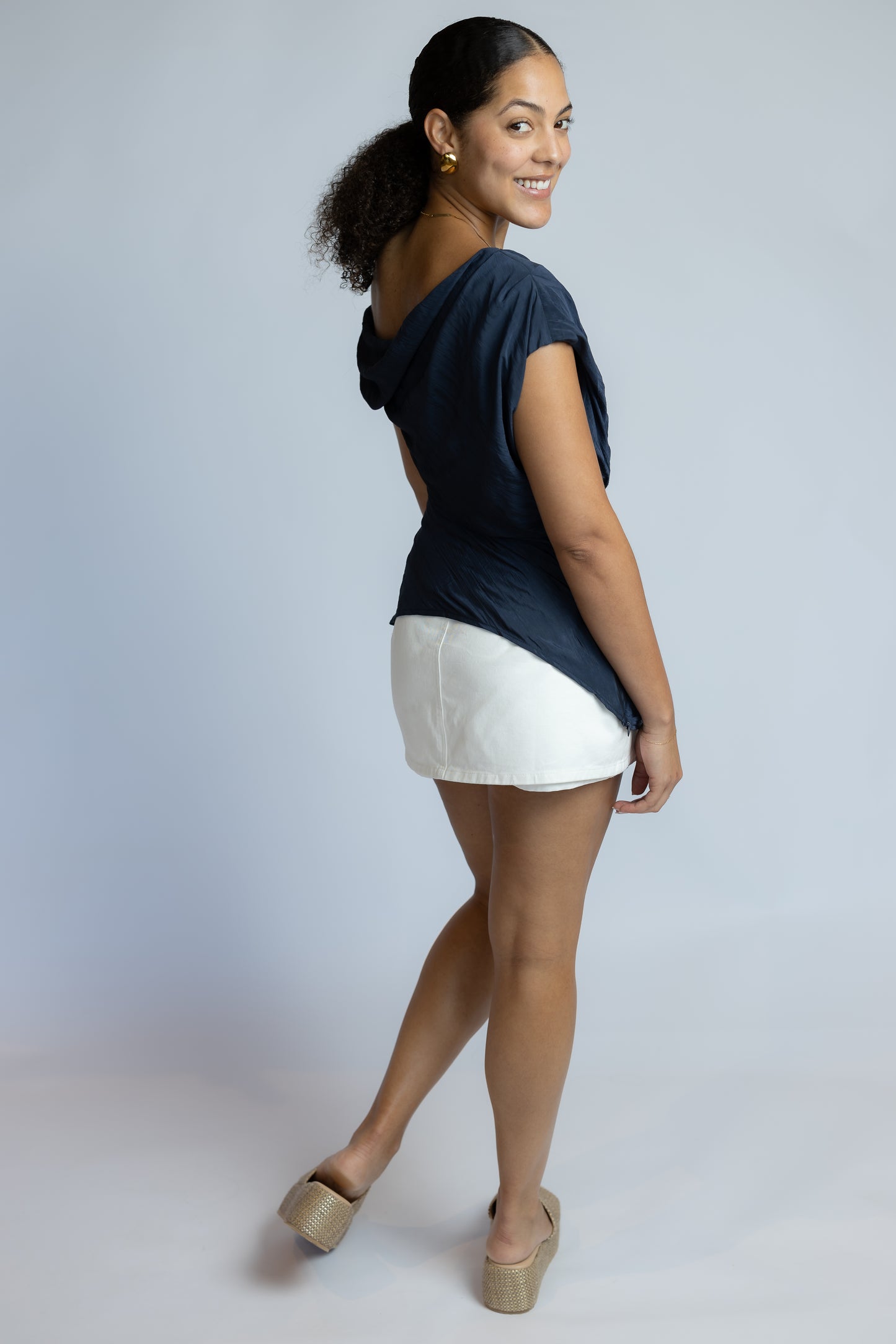 Play It Cool Asymmetrical Drape Top
