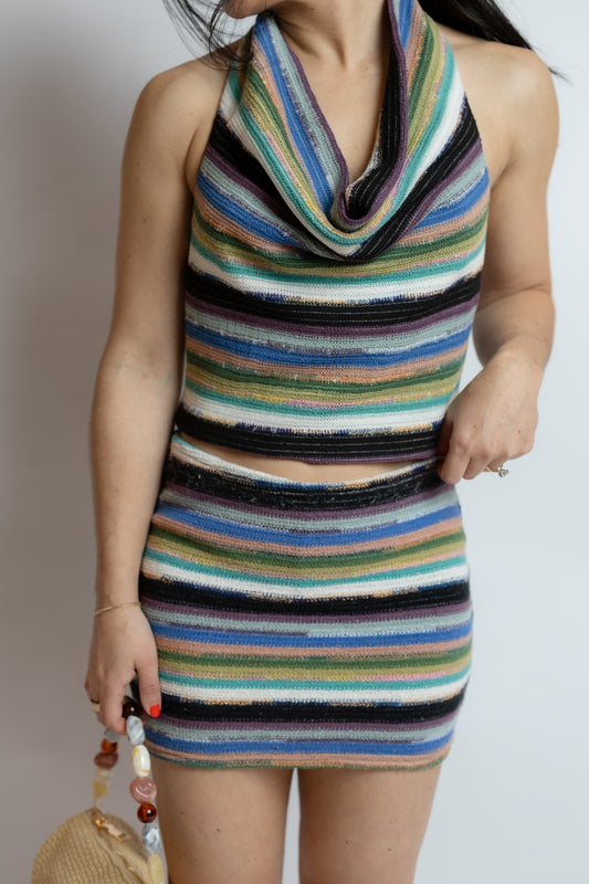 Cassidy Striped Mini Skirt