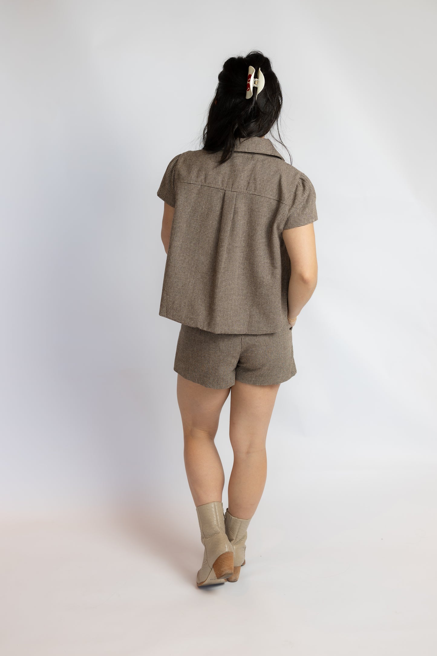 No Goodbyes Houndstooth Shorts