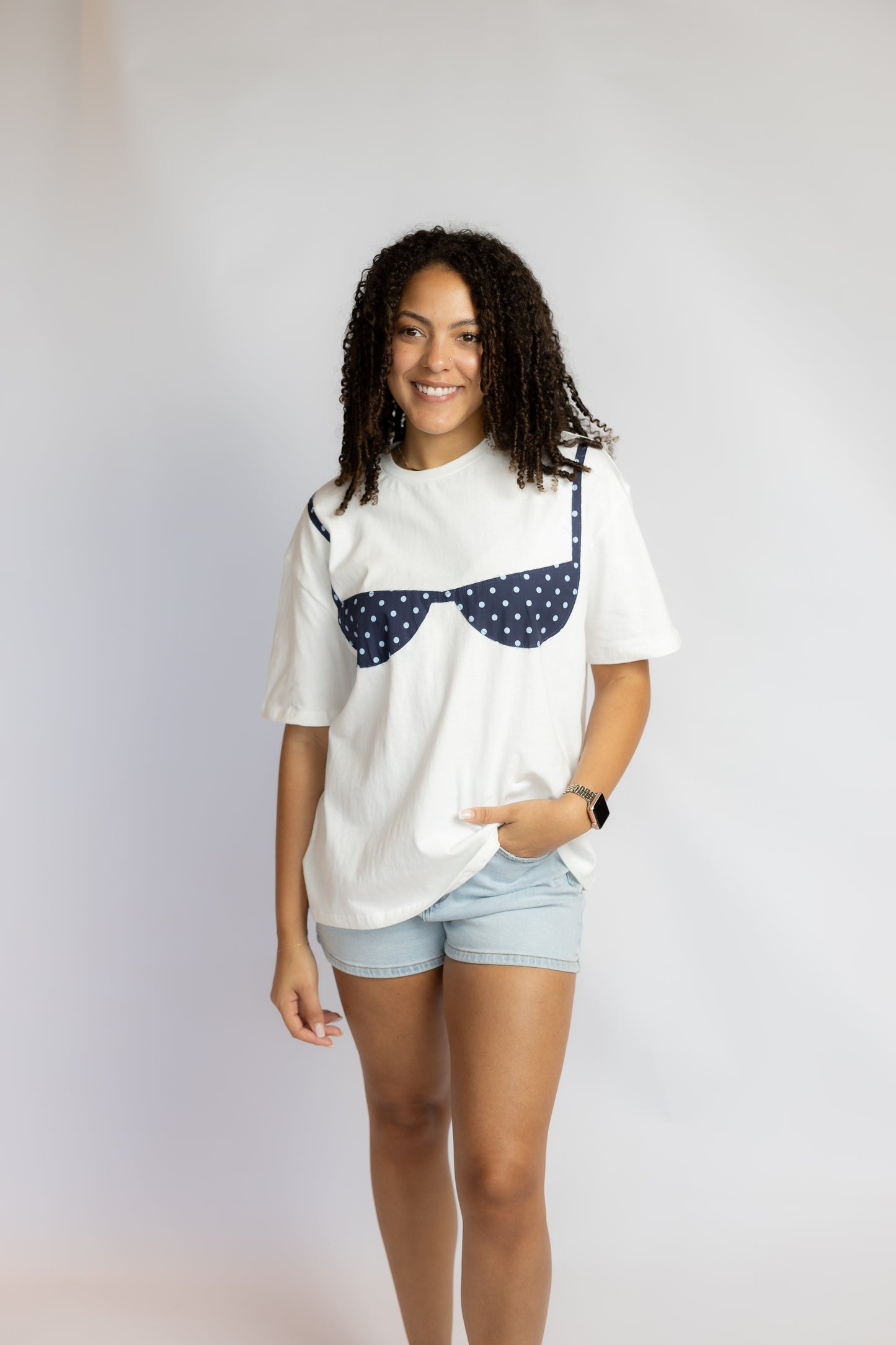 Sandy Polka Dot Bikini Tee