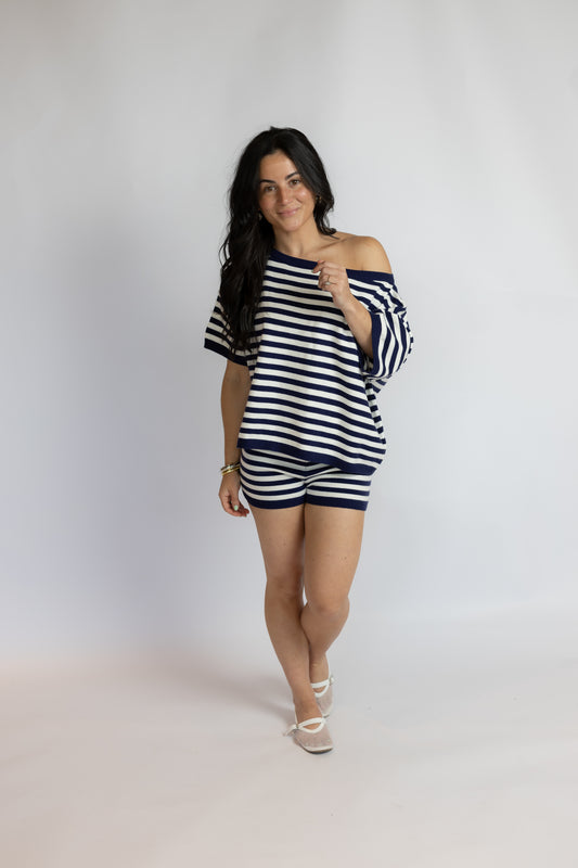 High Hopes Striped Sweater Top