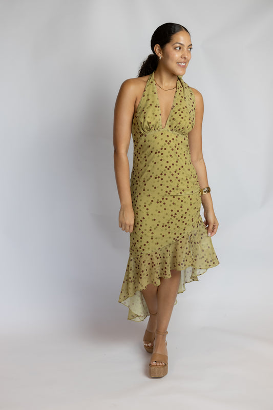 Alyssa Asymmetrical Midi Dress