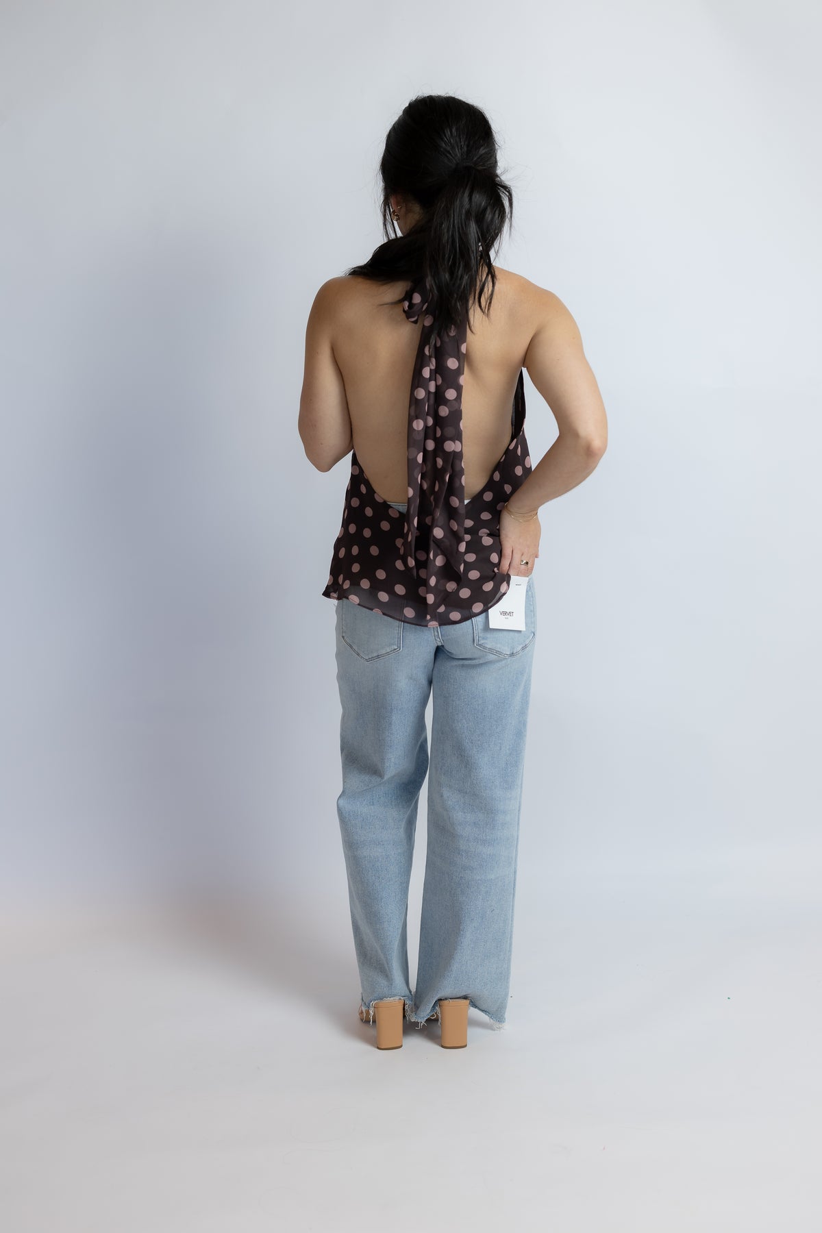 Nova Polka Dot Halter Top