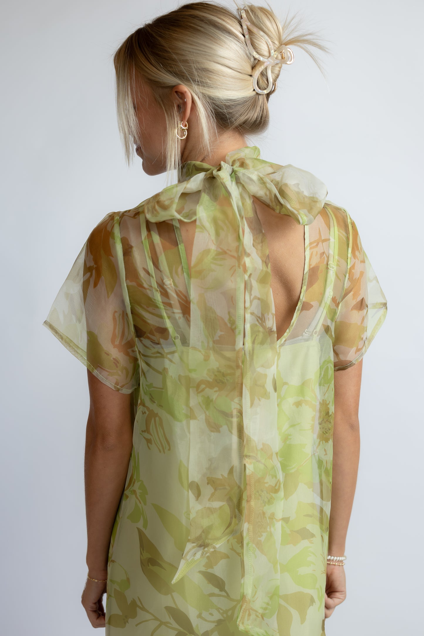 Ellery Floral Dime Organza Maxi Dress