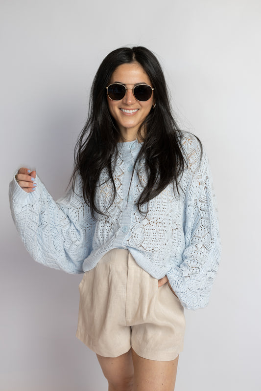Speak Up Crochet Cardigan
