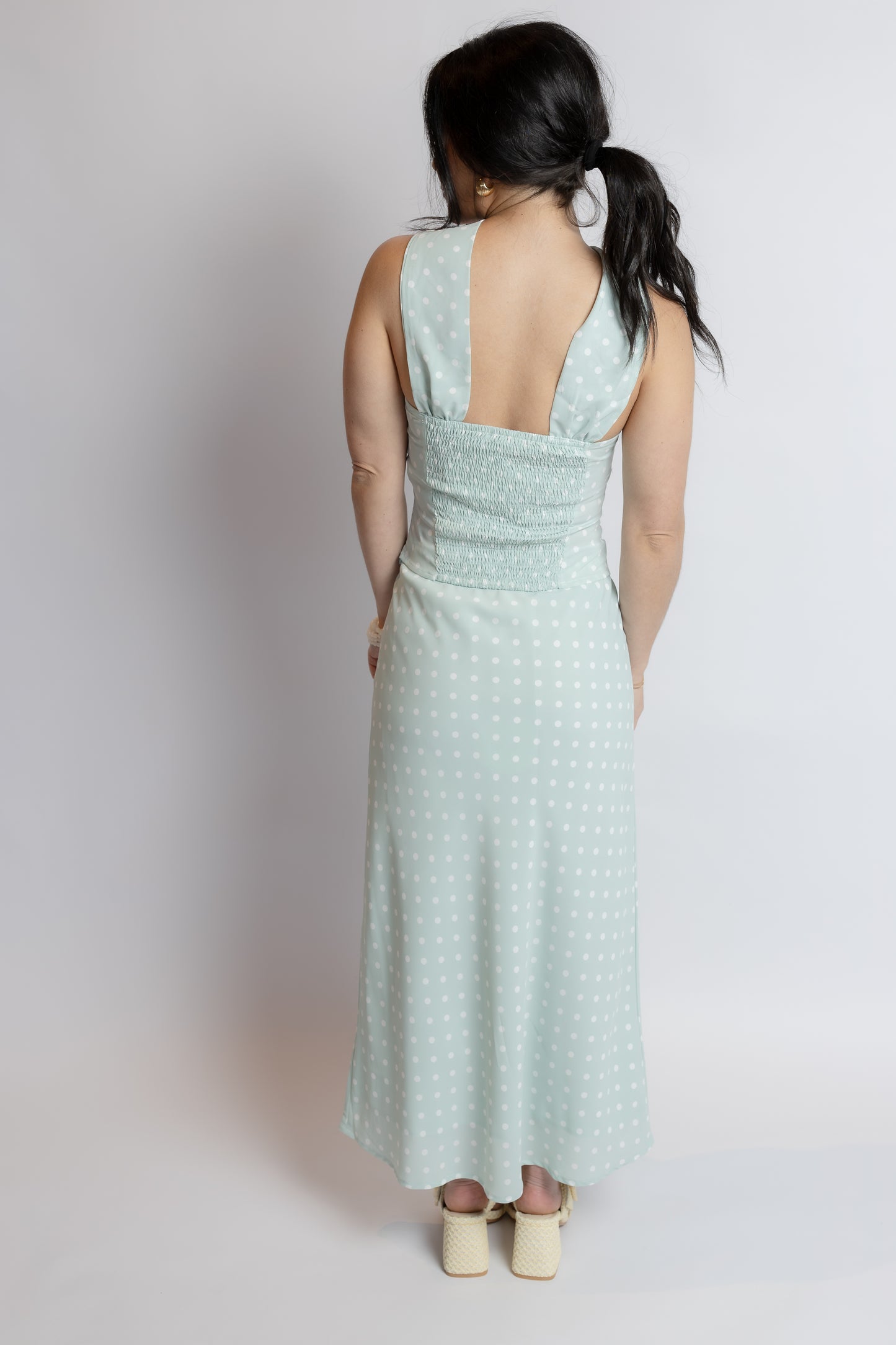 Spring Chic Polka Dot Skirt