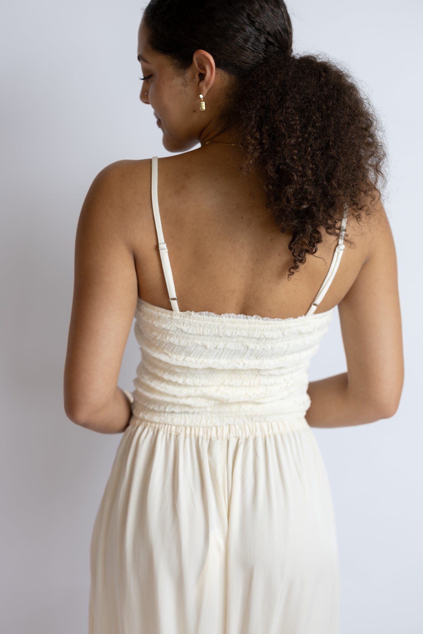 Capital Letters Ruffled Cami Top