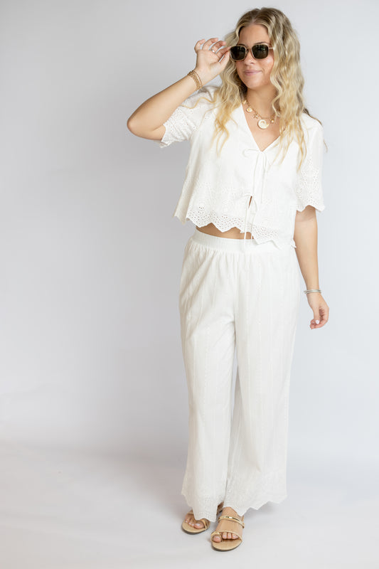 Sea Esta Embroidered Pant