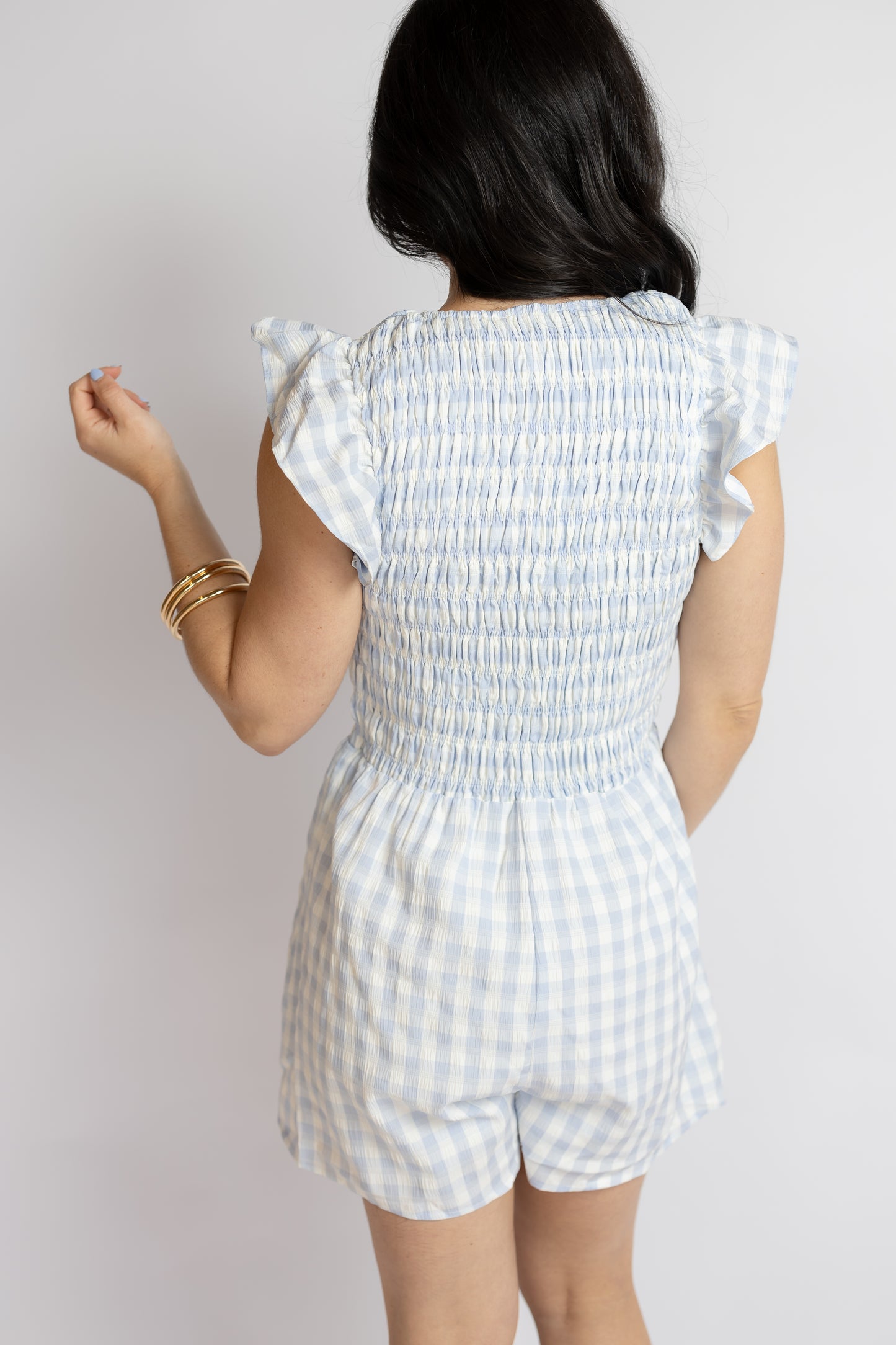 Starlet Gingham Romper