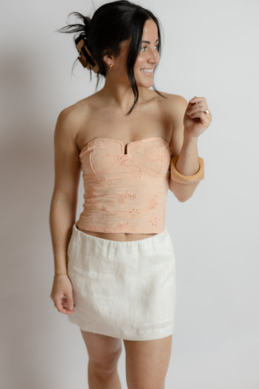 Raye Linen Mini Skirt