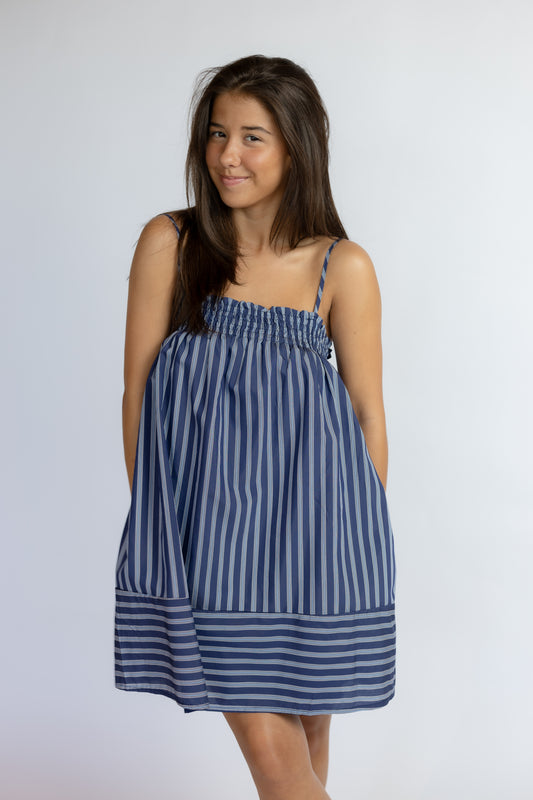 Do Better Striped Mini Dress