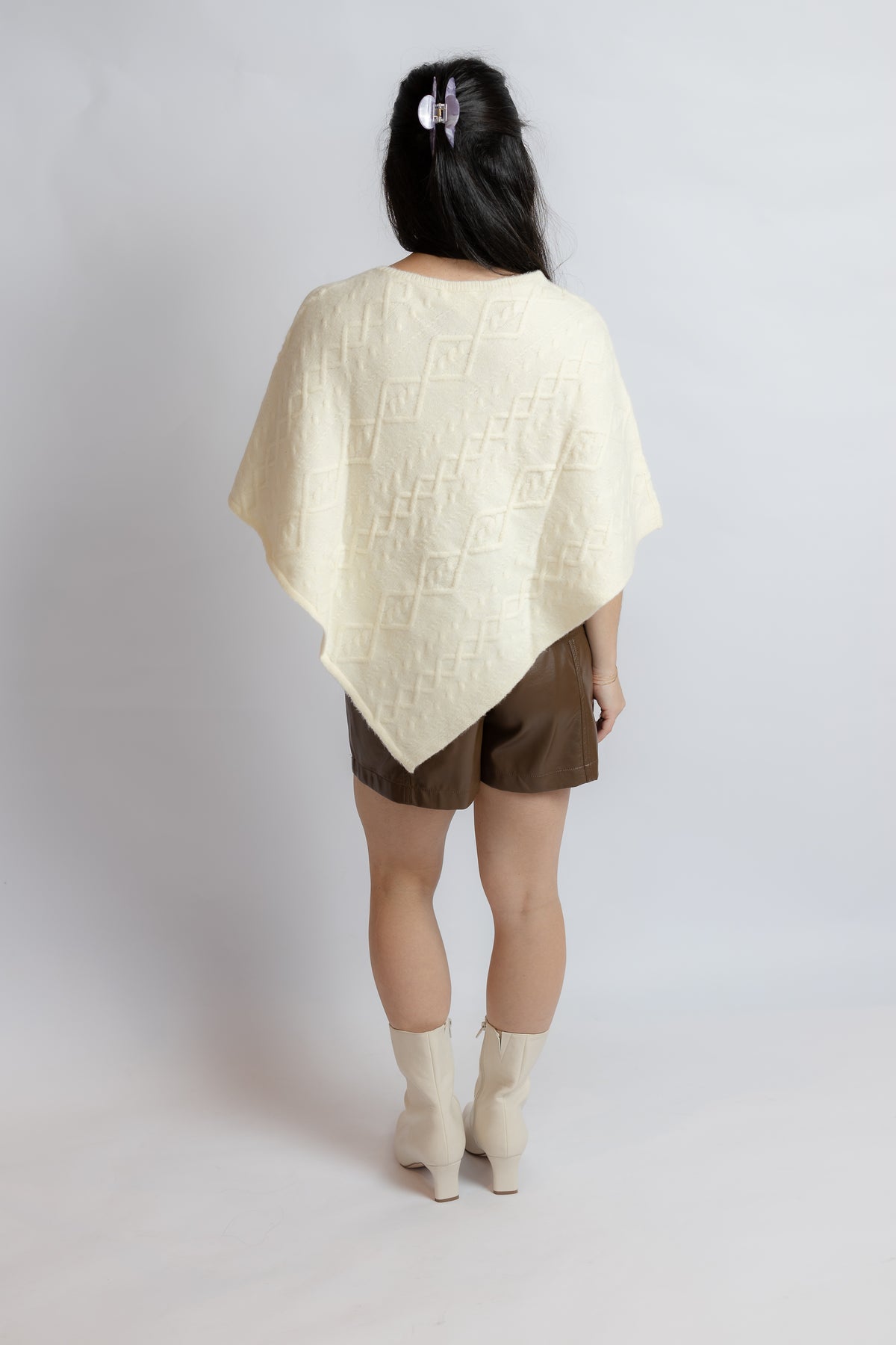 High Chance Cable Poncho Sweater