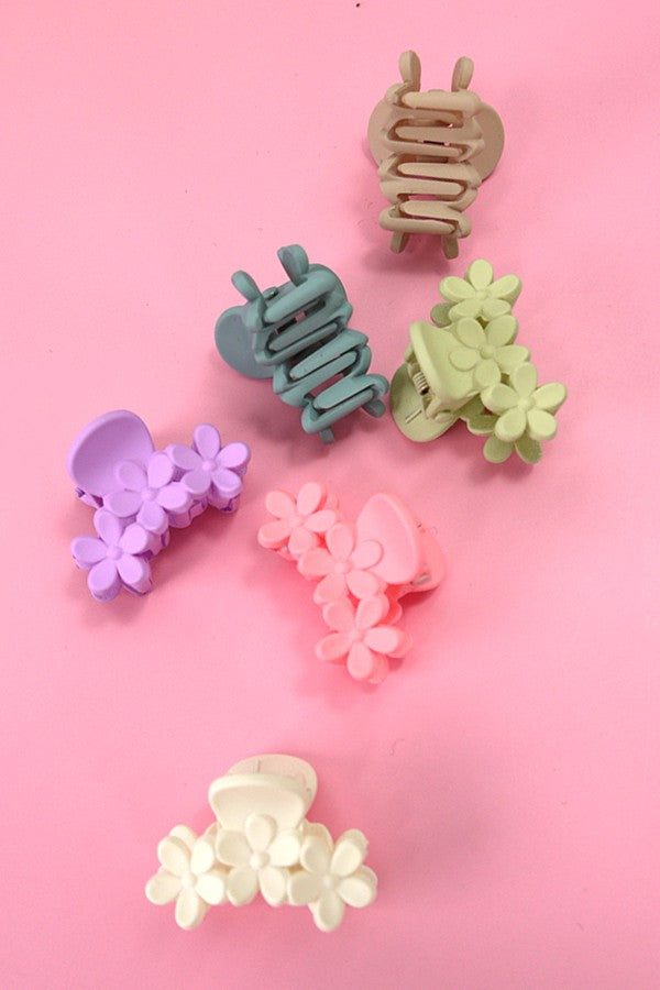Petal Charm Hair Clip Set