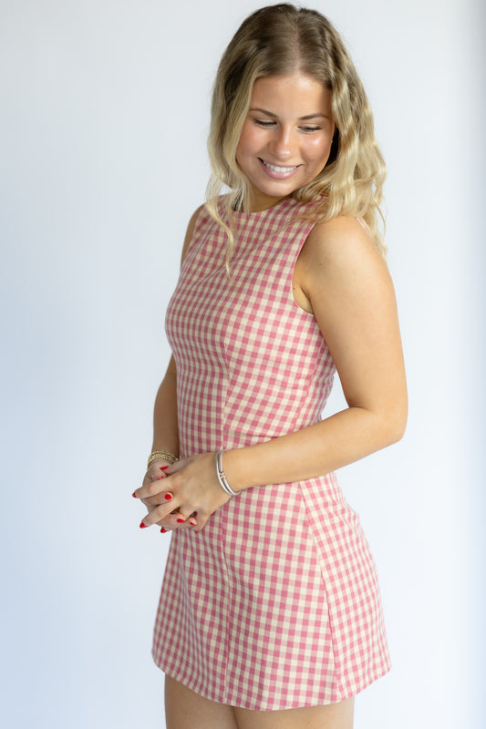 Clementine Gingham Mini Dress