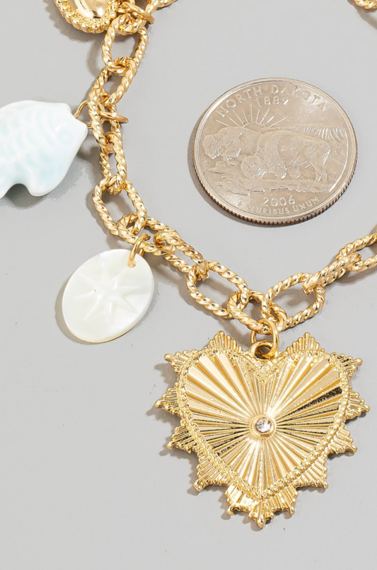 Mai Tai Stone Charm Bracelet