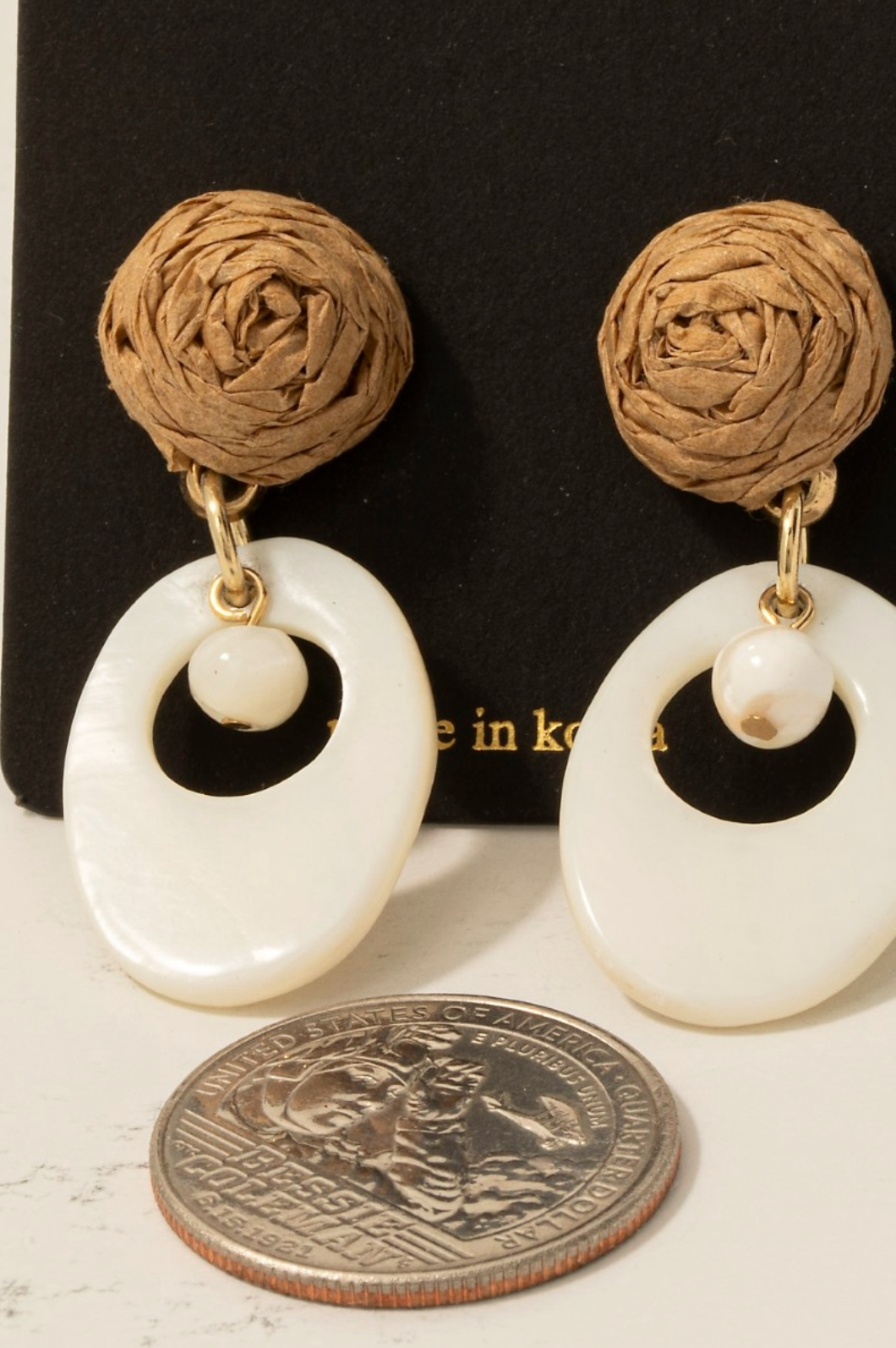 Marco Island Rattan Earrings