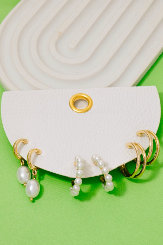 Long Haul Hoop Earrings Set