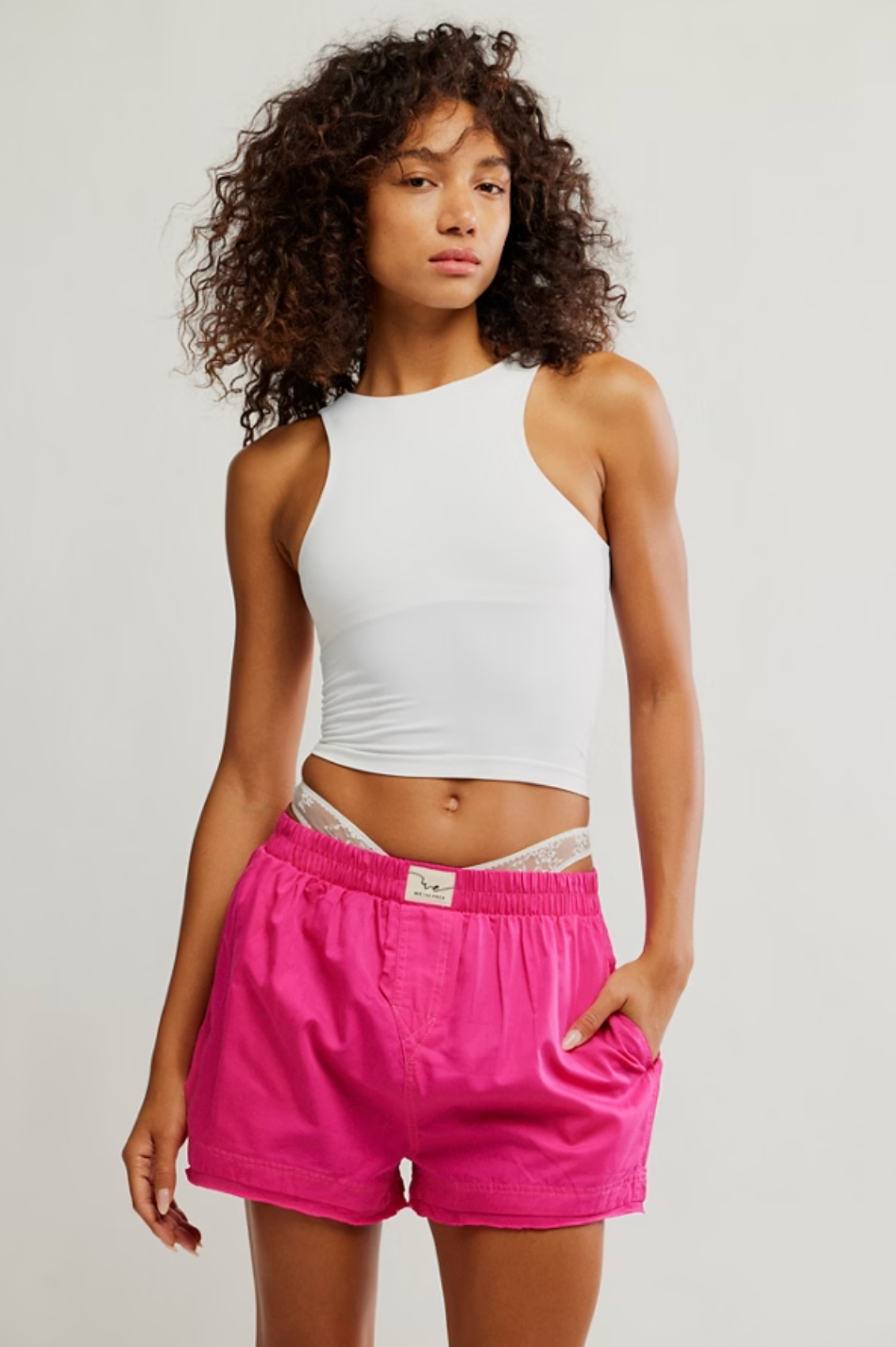 Day To Day Solid Boxer Pink