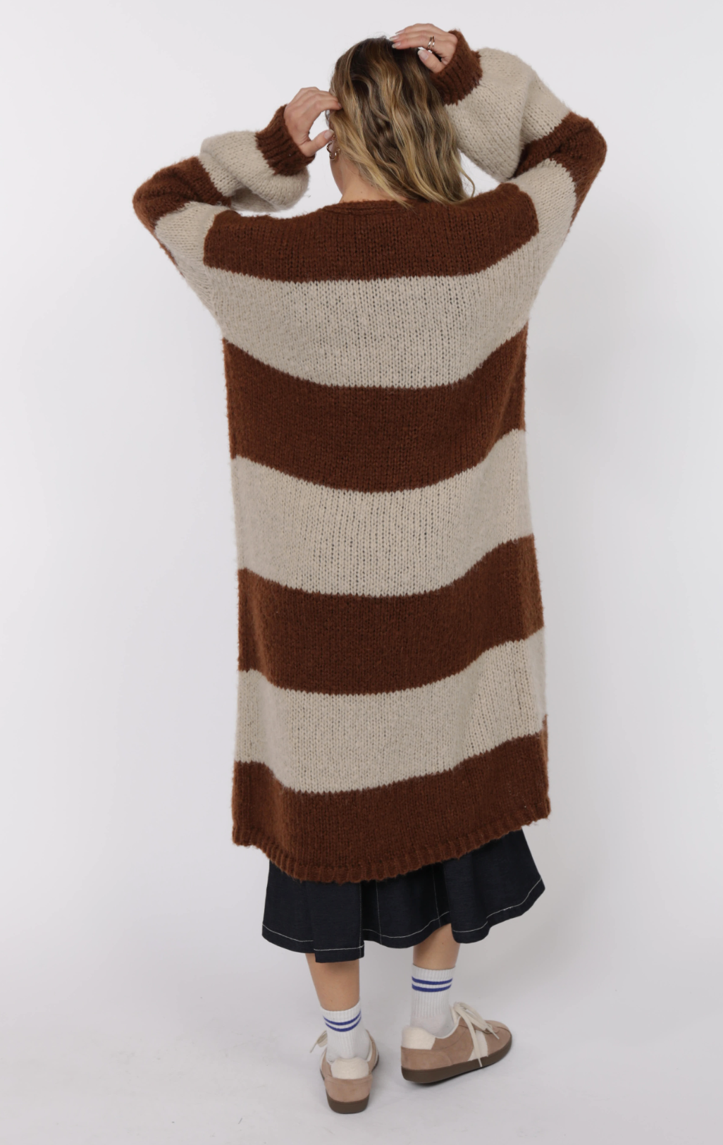 Suki Stripe Duster Cardigan