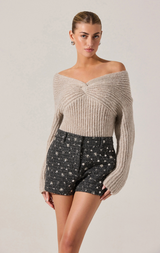 Franisbel Twist Front Sweater