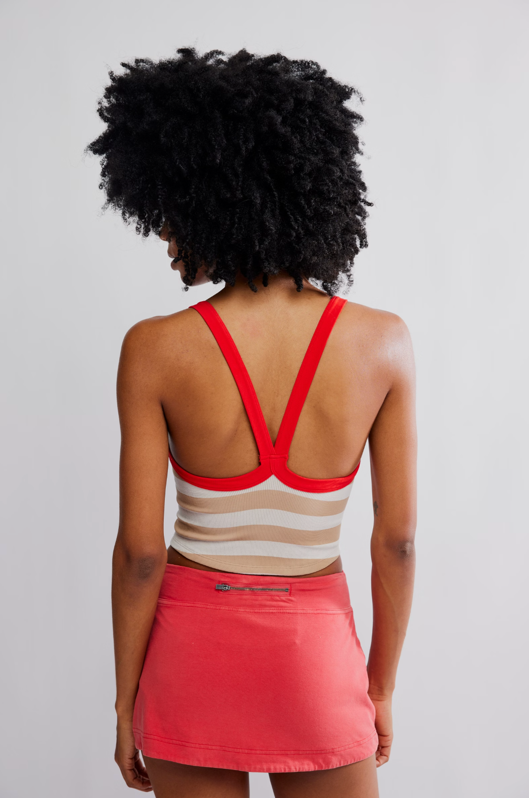 All Clear Striped Cami White Combo