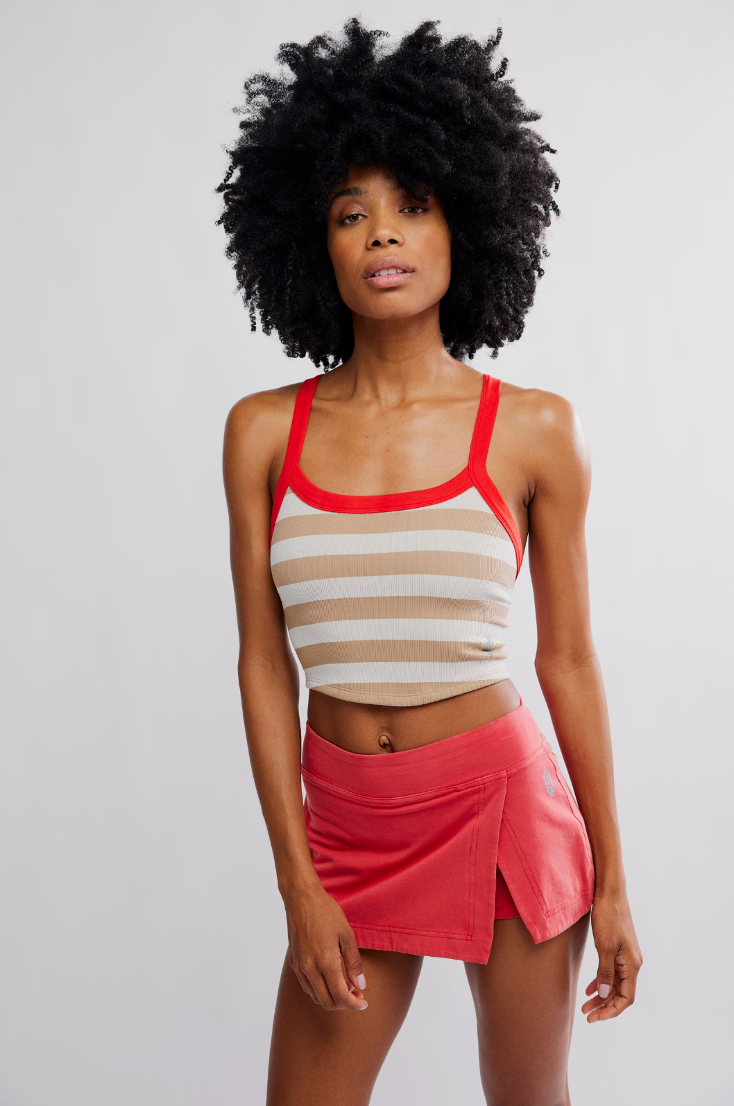 All Clear Striped Cami White Combo