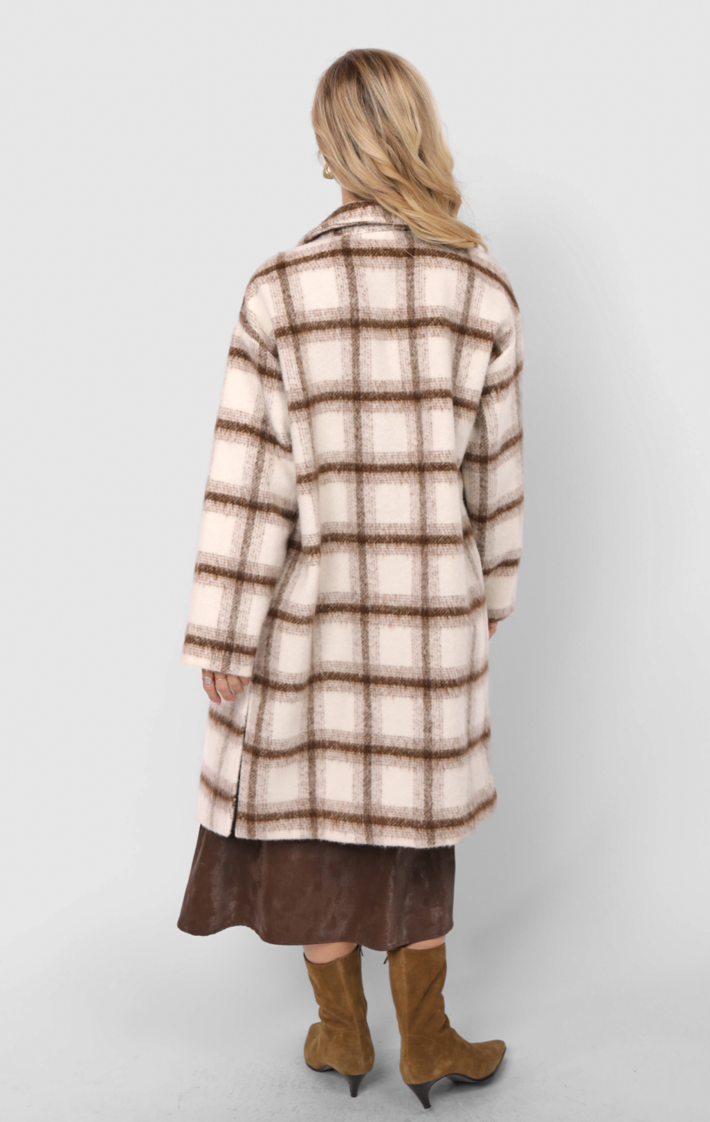 Emily Long Plaid Coat