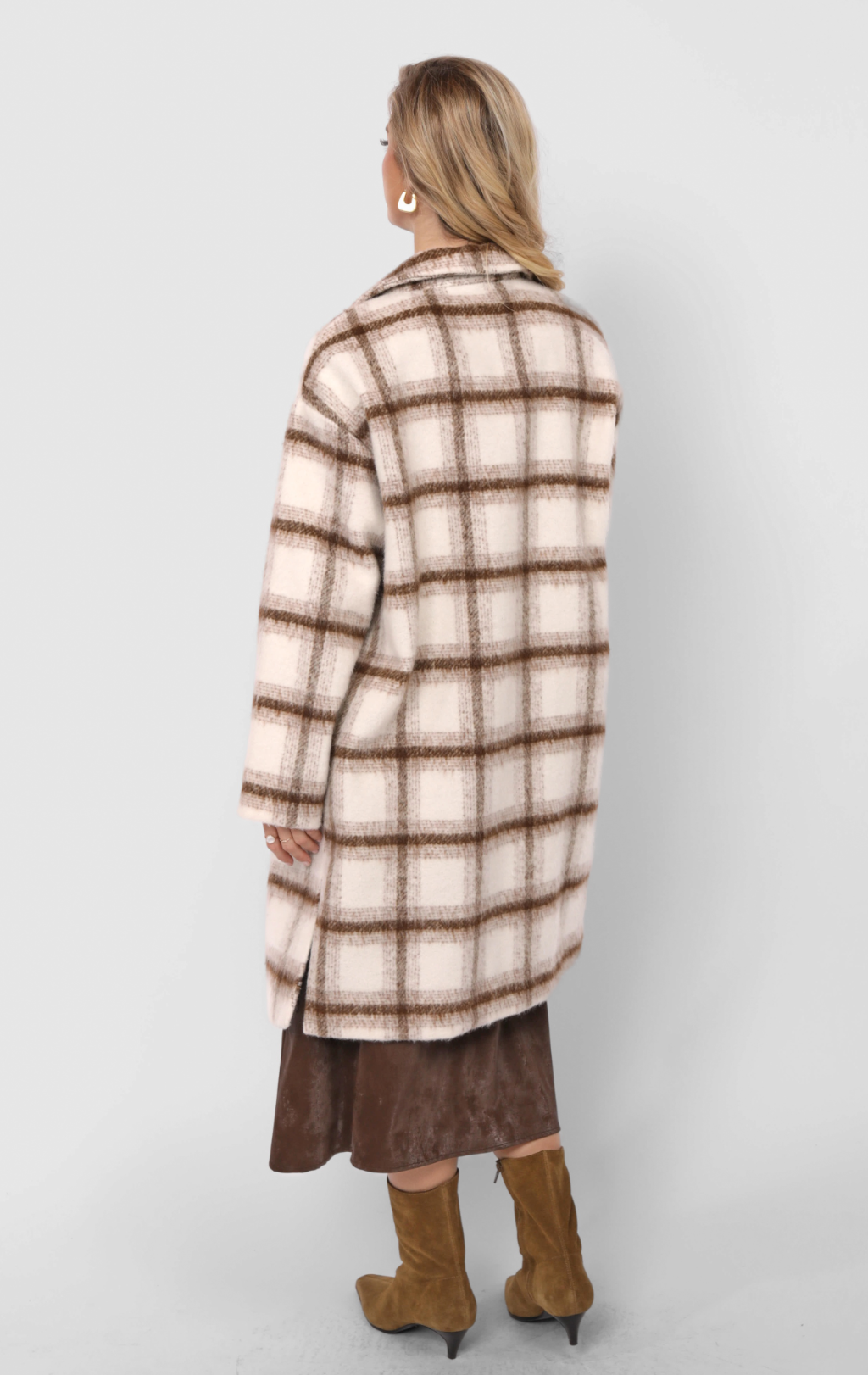 Emily Long Plaid Coat