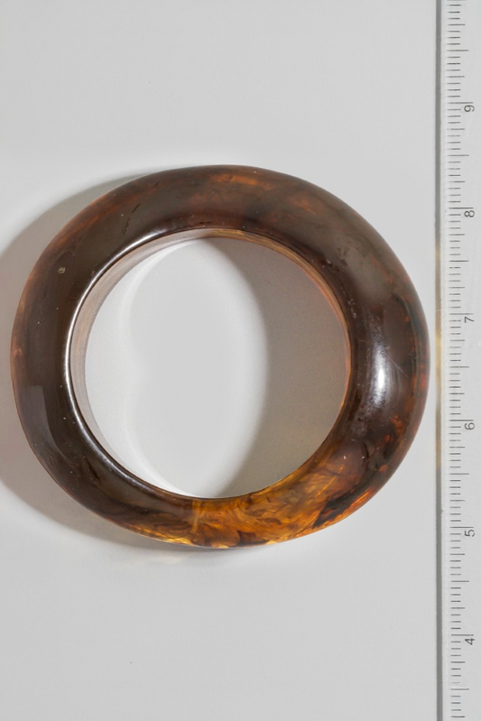 Amber Flow Resin Bangle