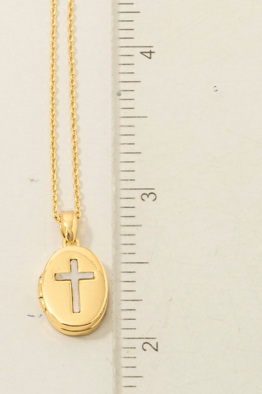 Faithlight Oval Pendant Necklace