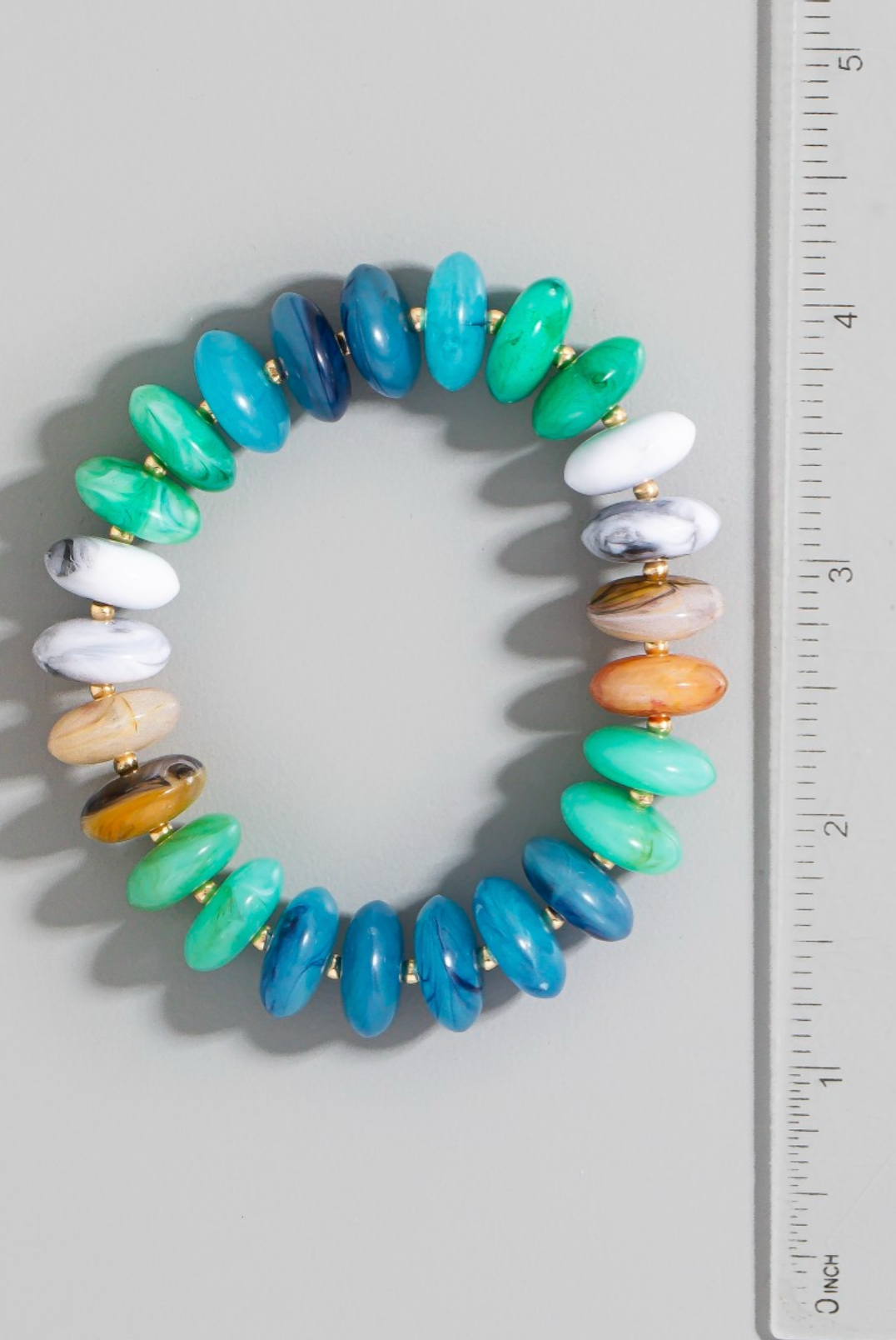 Terra Current Beaded Bracelet Ocean Mix