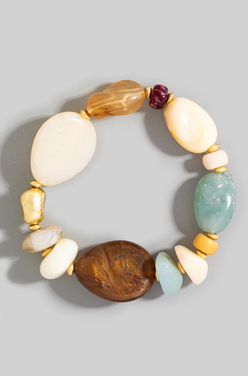 Golden Terrain Beaded Bracelet